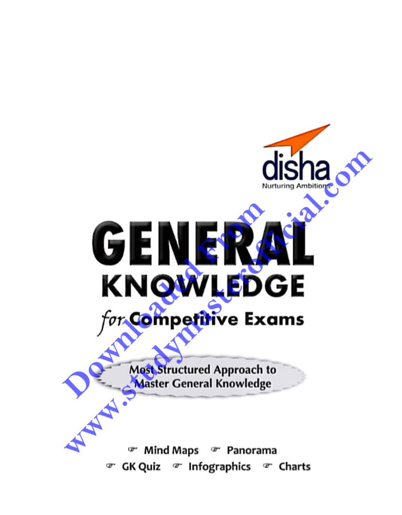 DISHA GENRAL KNOWLEDGE FOR ALL COMPETITIVE EXAM