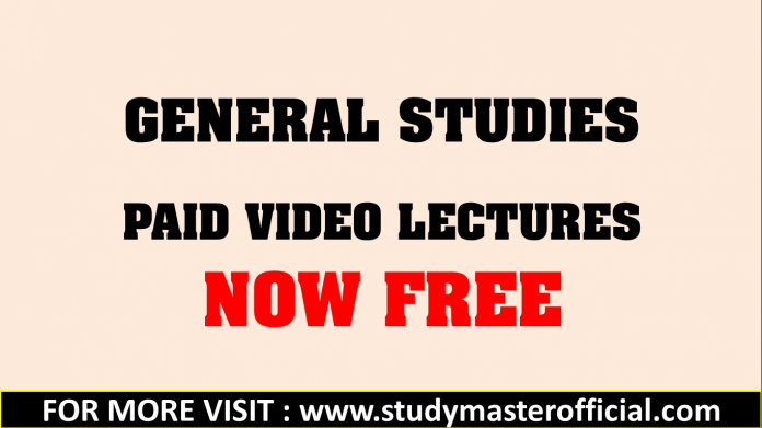 Lecture Series – General Studies